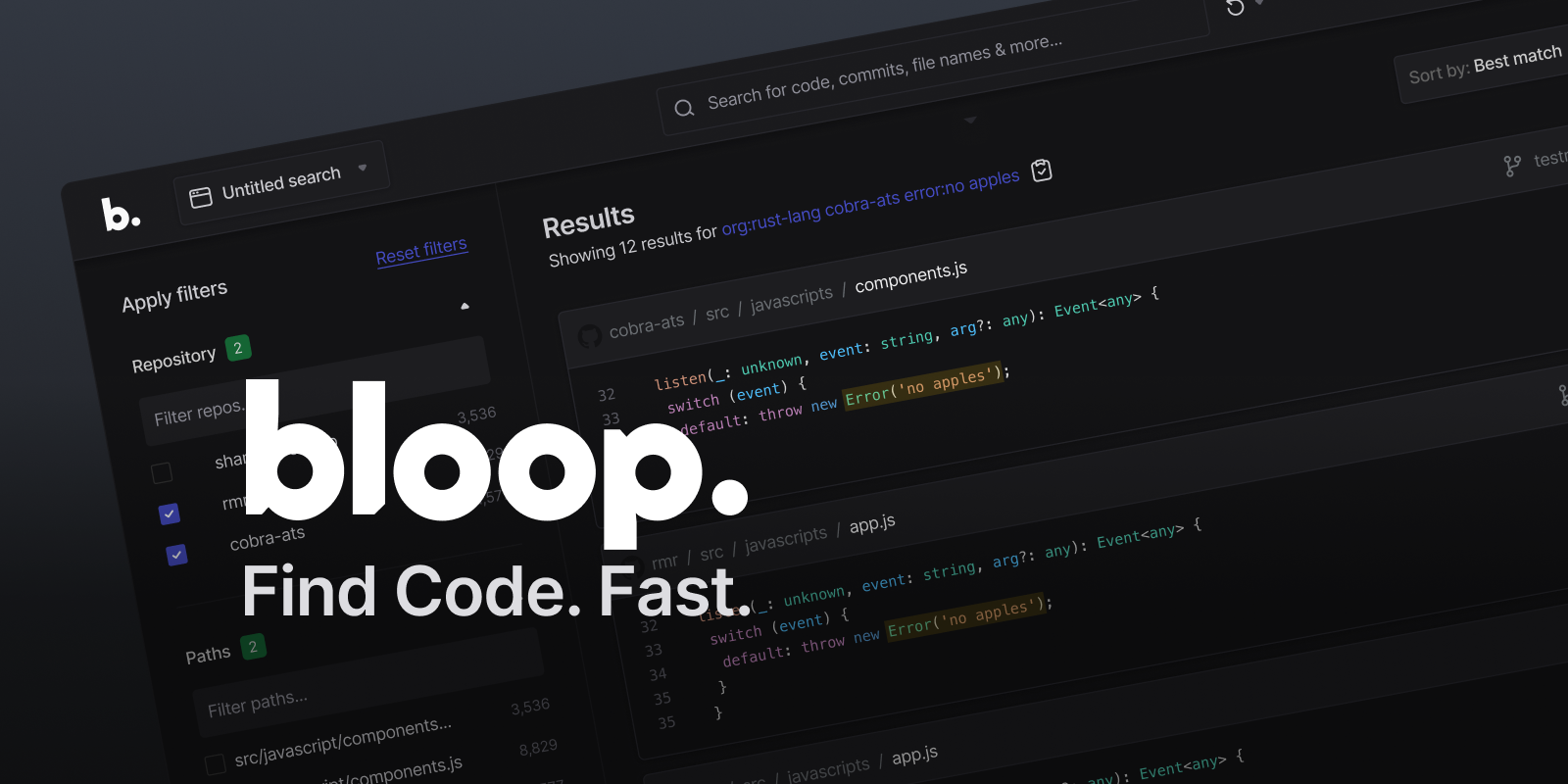 bloop | Find Code. Fast.